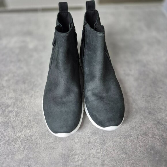 6.5 Cole Haan ZeroGrand Black Nubuck Waterproof Ankle Boots - Picture 3 of 13